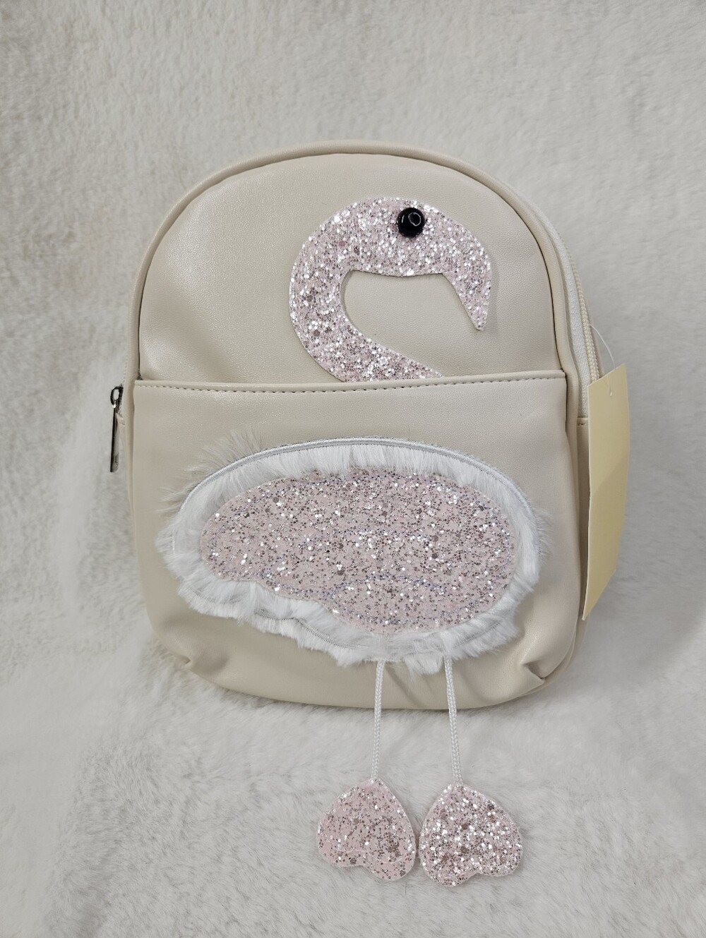 Kids Glitter Swan Mini Backpack NWT